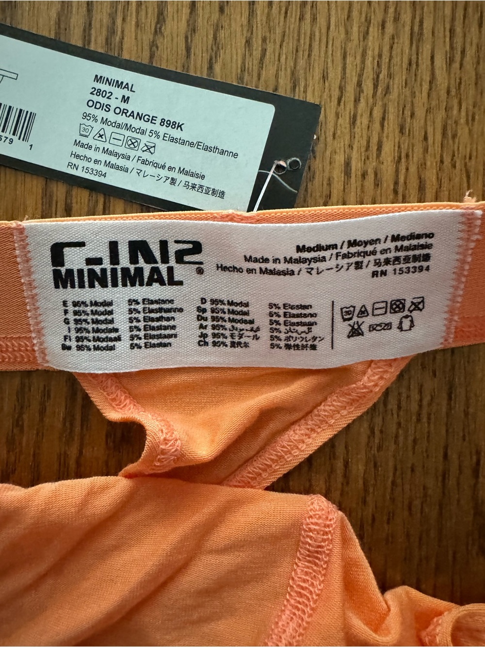 Men's C-In2 Minimal Thong in Odis Orange (M) - NWT - Picture 4 of 4
